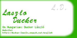 laszlo ducker business card